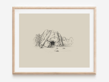 Jesus's empty tomb Digital download printable art